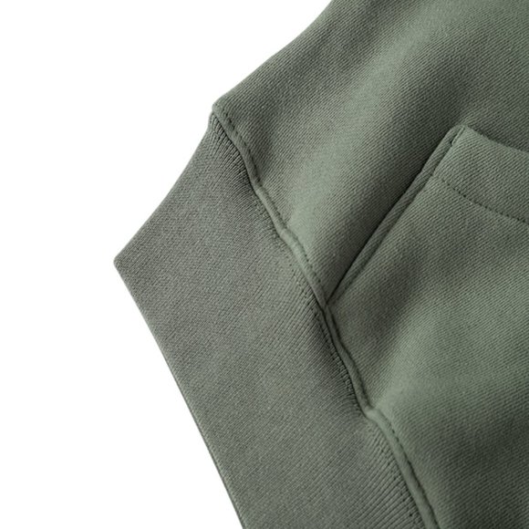 Fear Of God Essentials Fleece Zip Green Hoodie - Picture 14 of 14